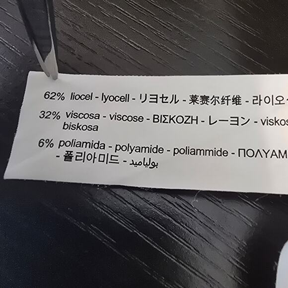 Zara Lyocell Viscose Blend Tan Summer Vacation Wide Leg Women's Pants M - Picture 4 of 4